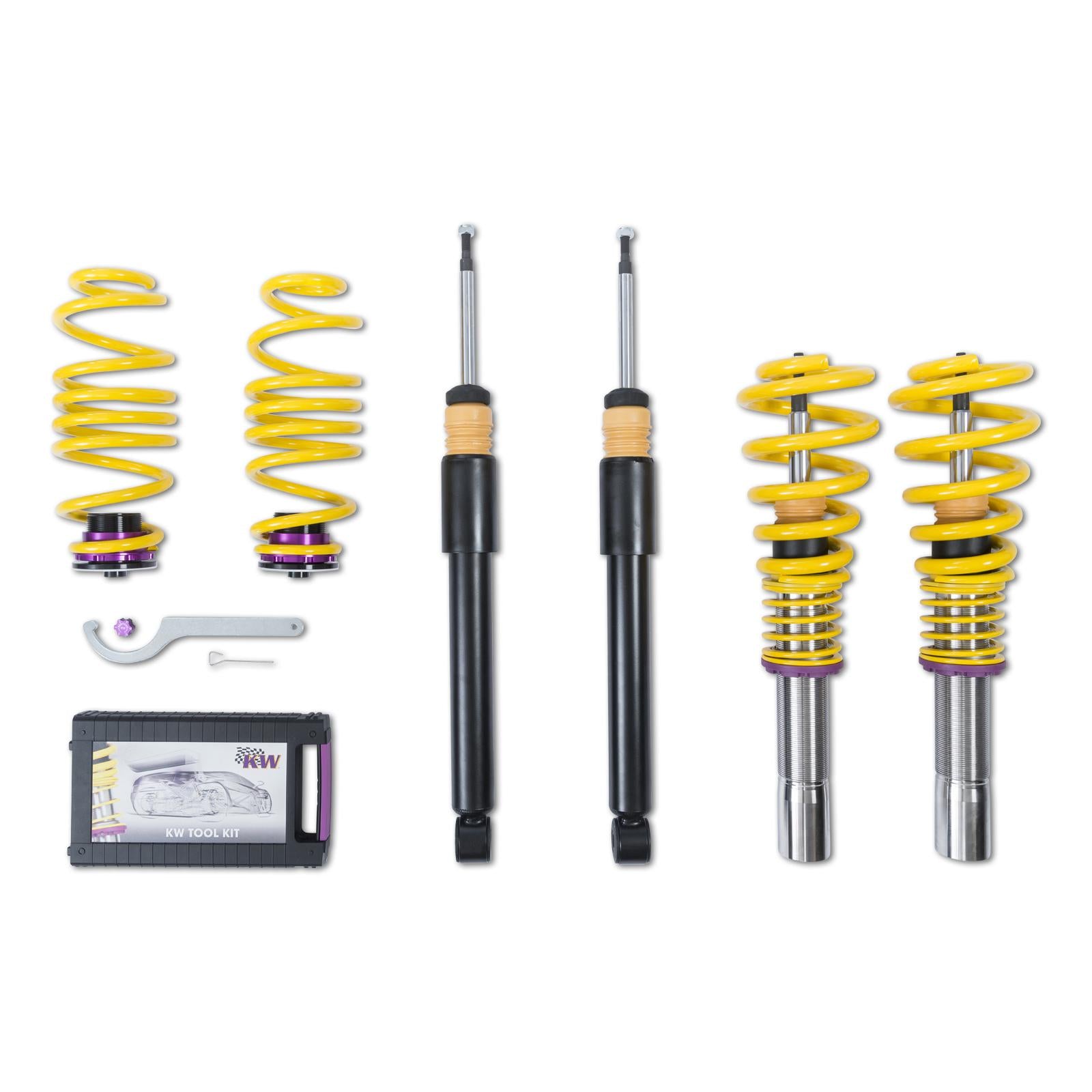KW Coilover suspension V1 inox AUDI A4 Allroad (8KH, B8) 04/2009-05/2016