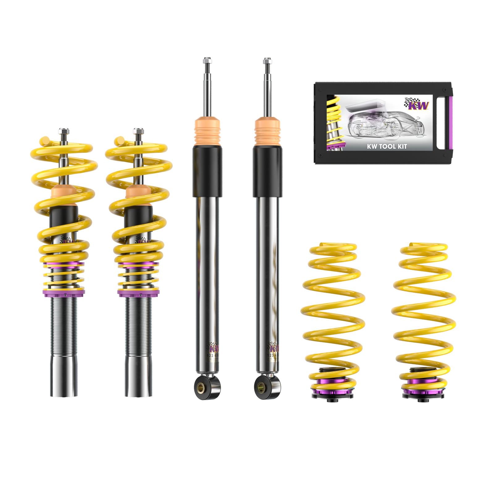 KW Coilover suspension V1 inox AUDI Q5 (8RB) 11/2008-12/2017 (10210090)