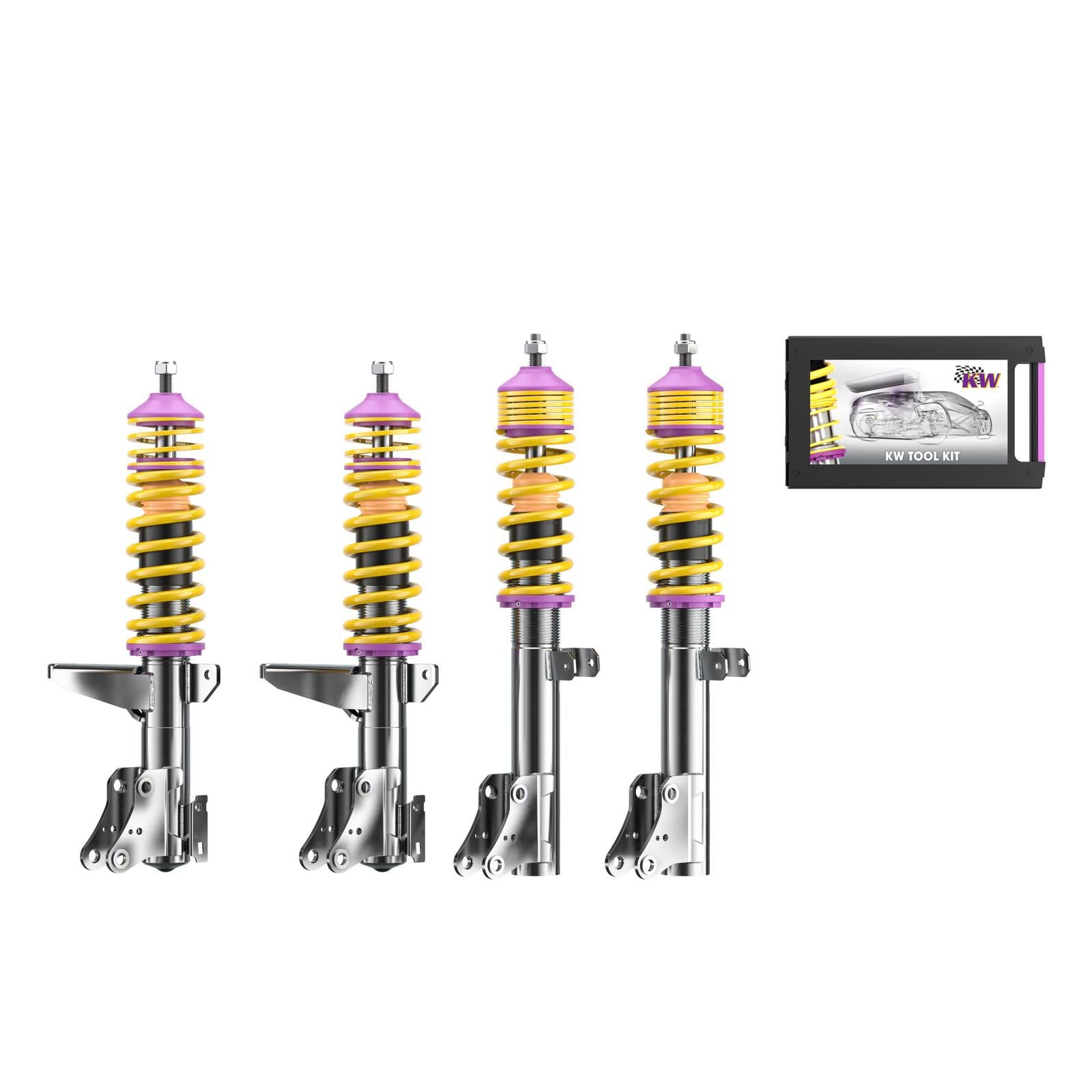 KW Coilover suspension V1 inox AUDI 80 (89, 89Q, 8A, B3) 06/1986-10/1991 (10210913)