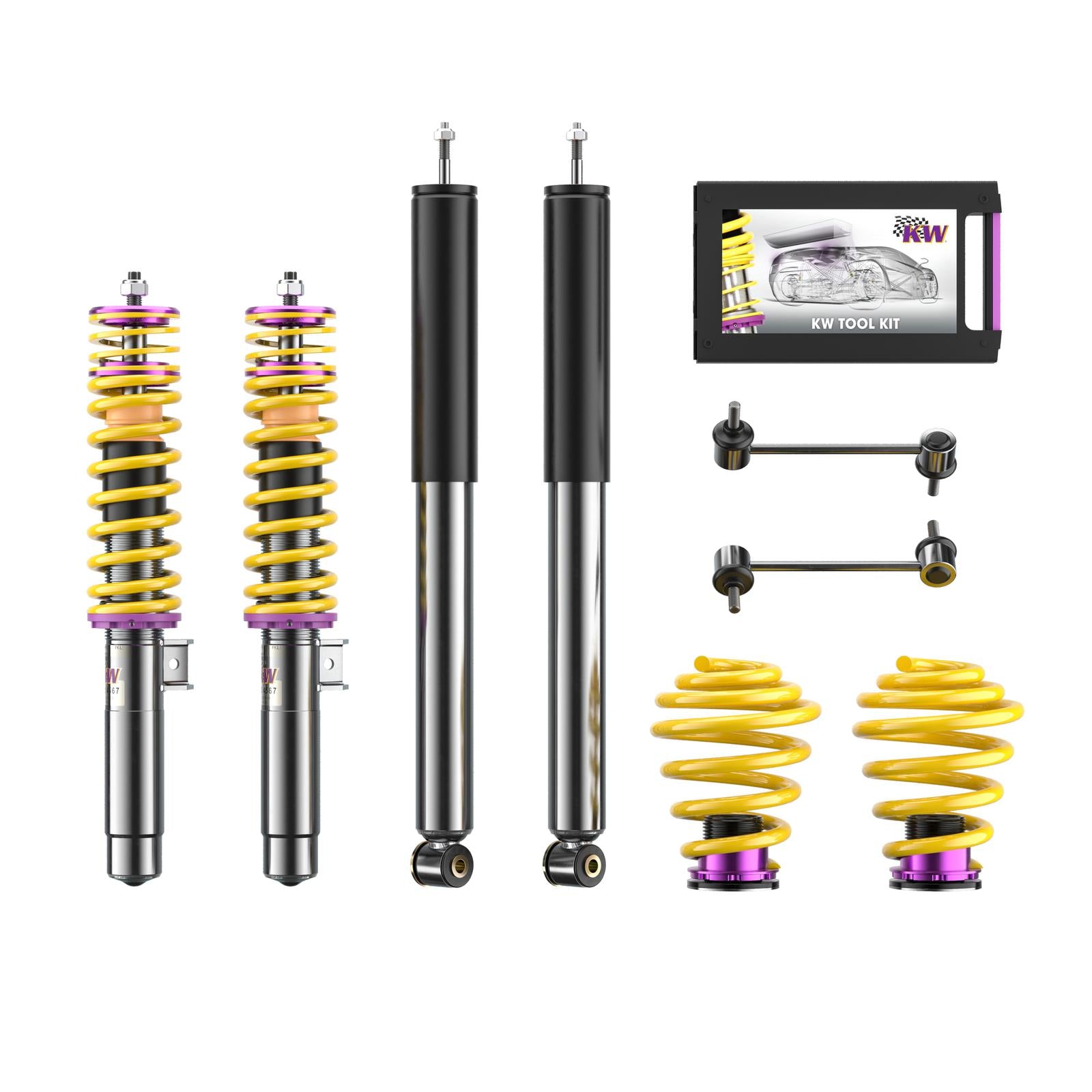 KW Coilover suspension V1 inox BMW 3 Coupe (E46) 12/1998-07/2006 (10220022)