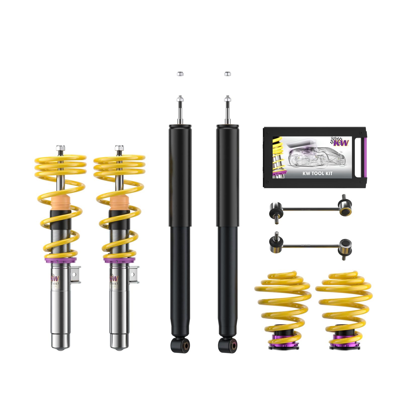 週末限定ンセール suspension Coilover KW V1 12/1998-07 (E46) Coupe 3 BMW inox 洋楽