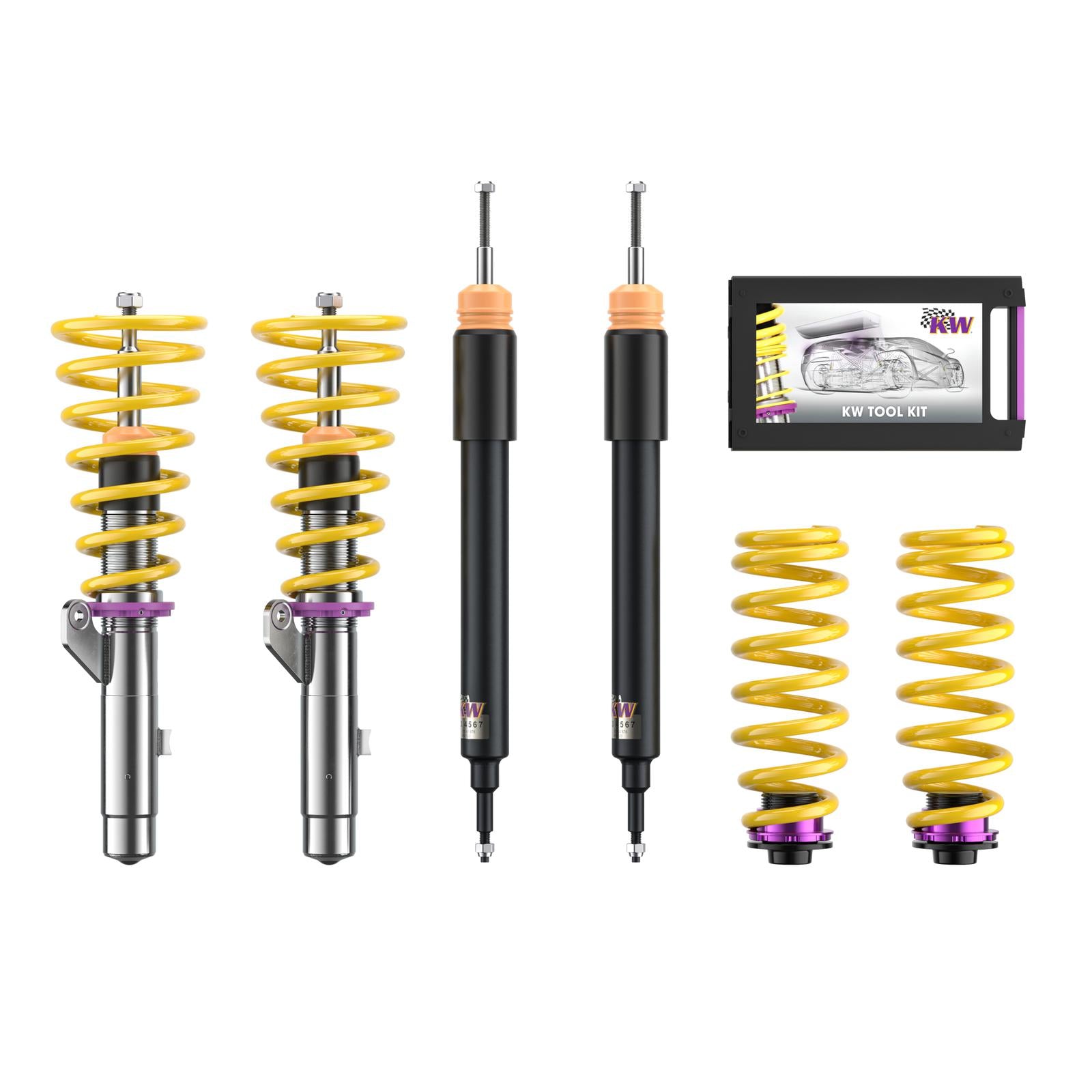 KW Coilover suspension V1 inox BMW 3 Coupe (E92) 01/2005-12/2013 (10220032)
