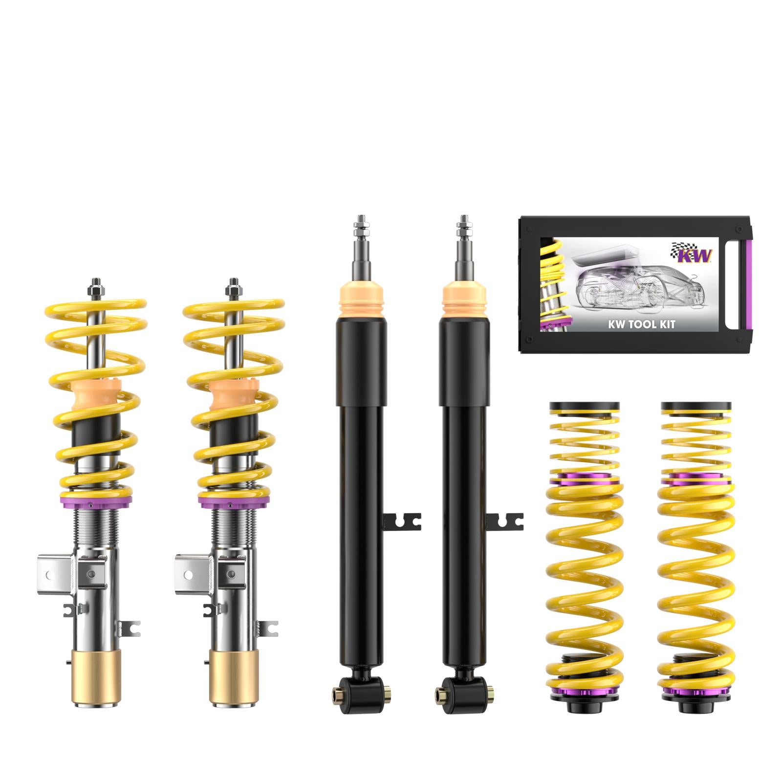 KW Coilover suspension V1 inox (incl. deactivation for electronic dampers) BMW 3 Touring (G21) 07/2019- (102200DW)