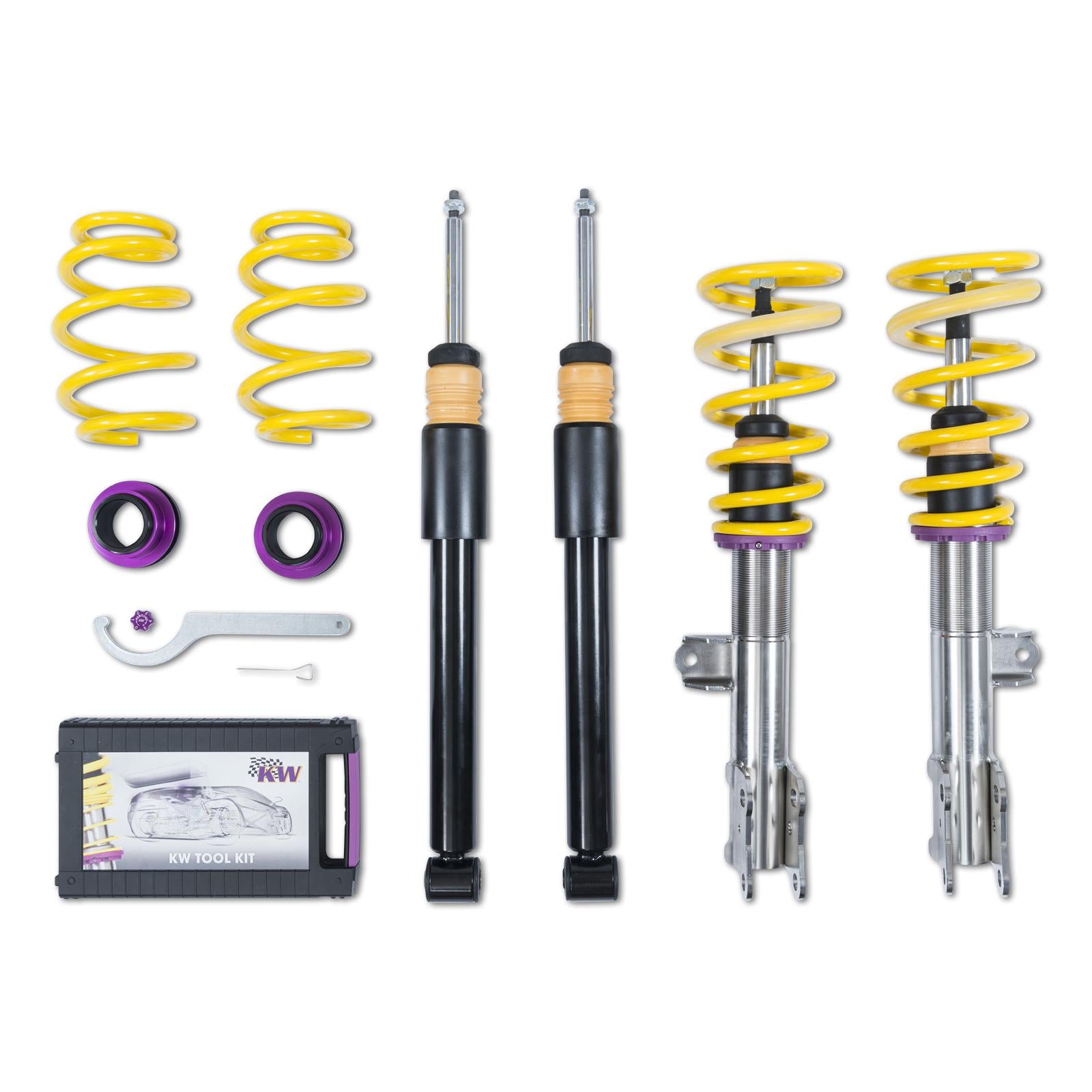 KW Coilover suspension V1 inox MERCEDES-BENZ GLA-CLASS (X156) 12/2013-