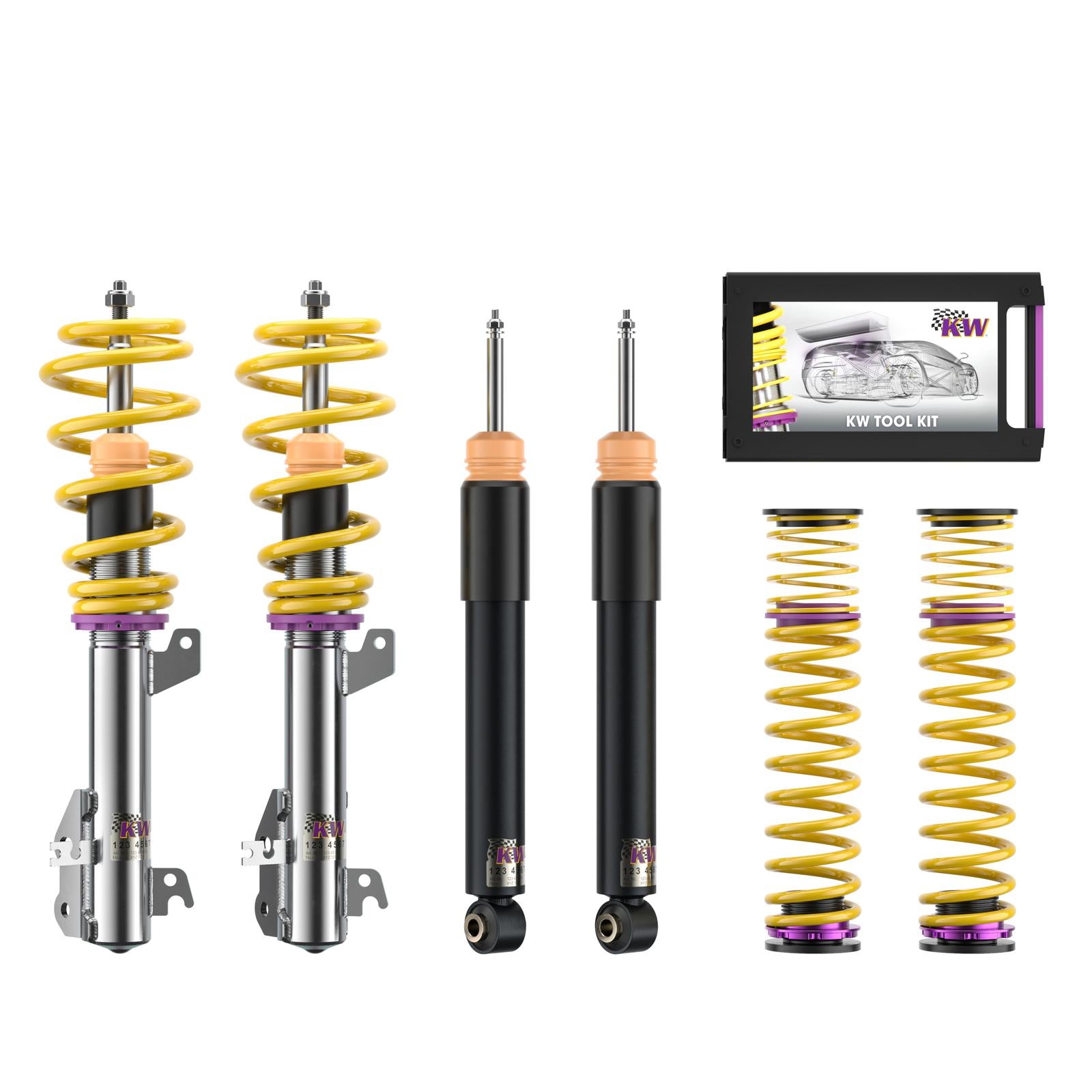 KW Coilover suspension V1 inox for Jeep Avenger 12/2022-