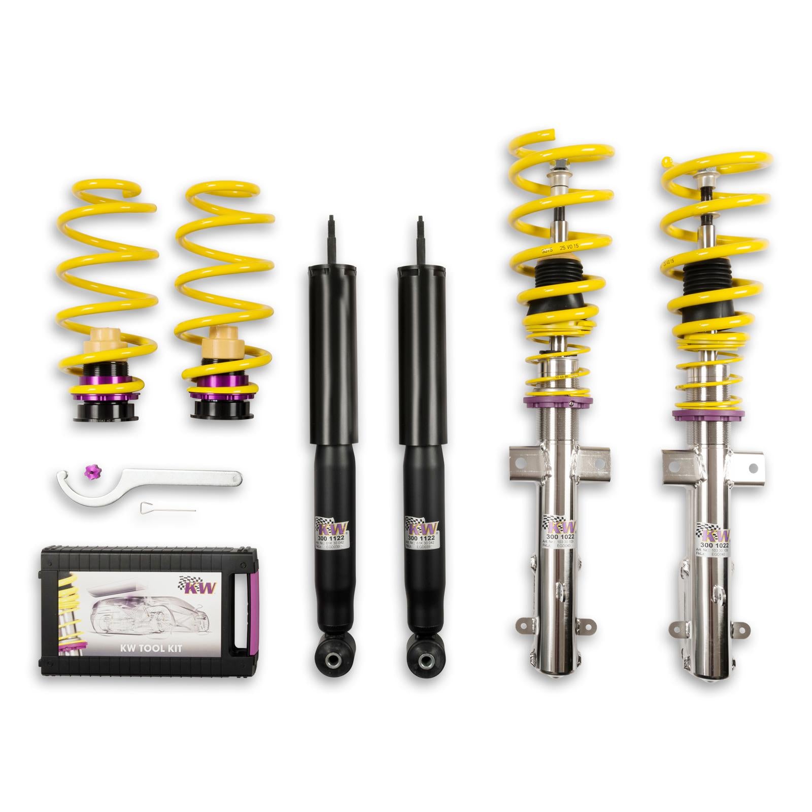 KW Coilover suspension V1 inox FORD USA MUSTANG Coupe 12/2004-