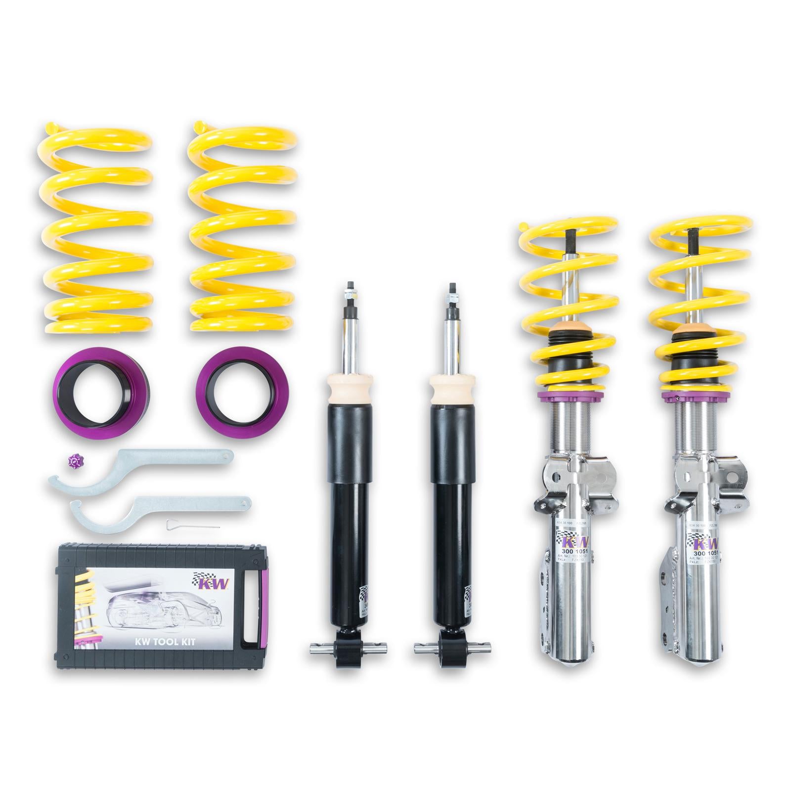 KW Coilover suspension V1 inox FORD USA MUSTANG Coupe 02/2014- (10230065)