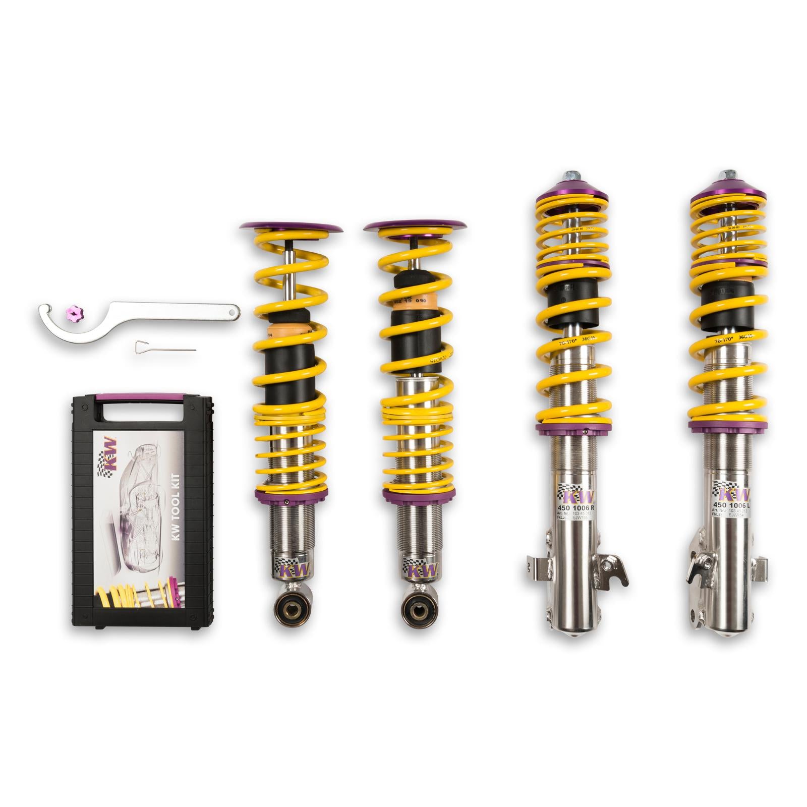 KW Coilover suspension V1 inox SUBARU IMPREZA Hatchback (GR, GH, G3) 03/2007-05/2014 (10245015)