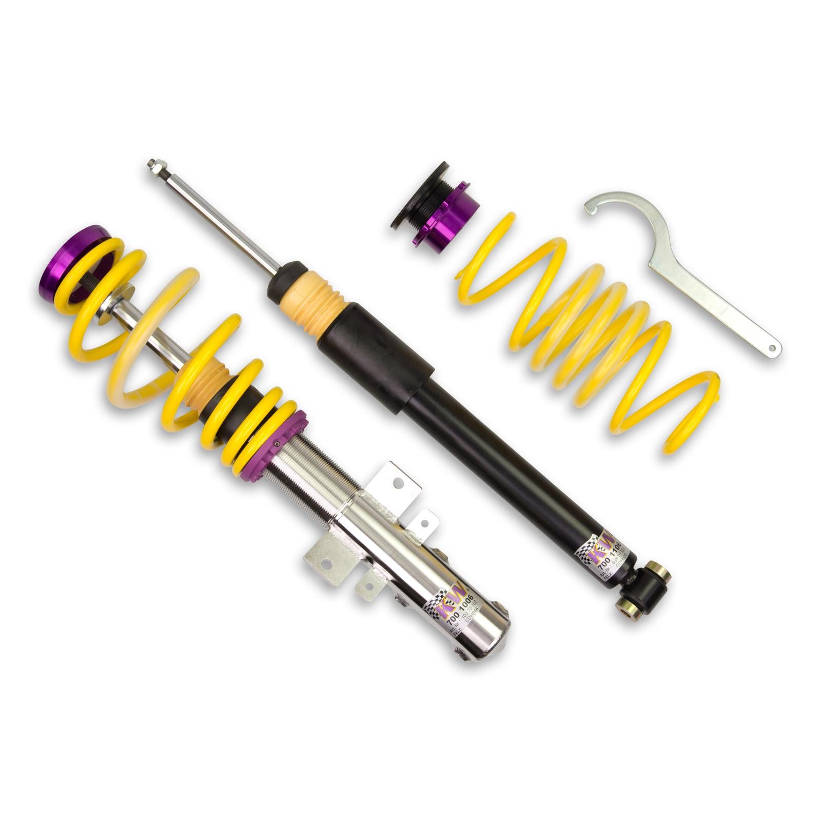 KW Coilover suspension V1 inox PEUGEOT RCZ 03/2010-12/2015