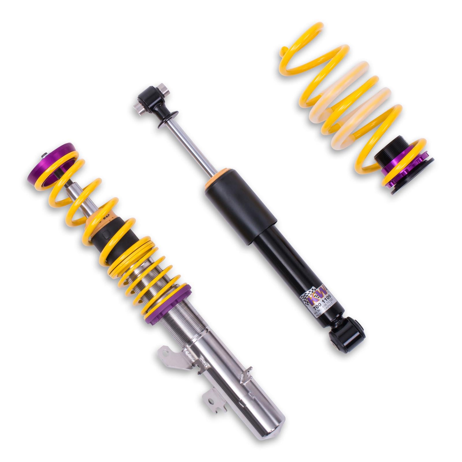 KW Coilover suspension V1 inox PEUGEOT 208 I (CA_, CC_) 03/2012-