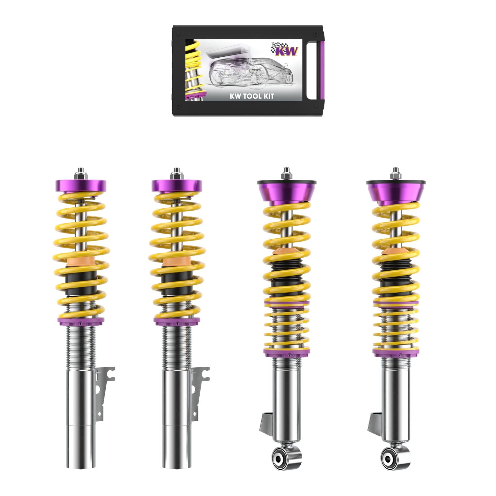 KW Coilover suspension V1 inox PORSCHE 911 (996) 09/1997-09/2005 (10271002)