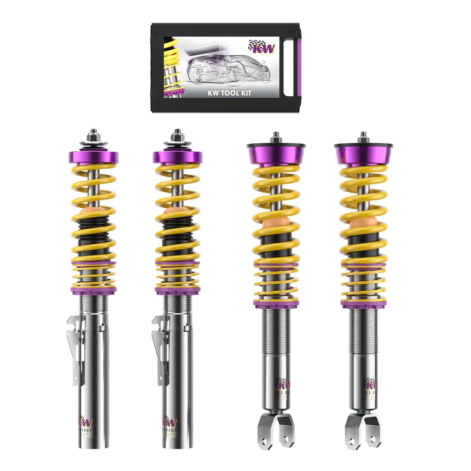 KW Coilover suspension V1 inox PORSCHE 911 (997) 07/2004-12/2013 (10271015)