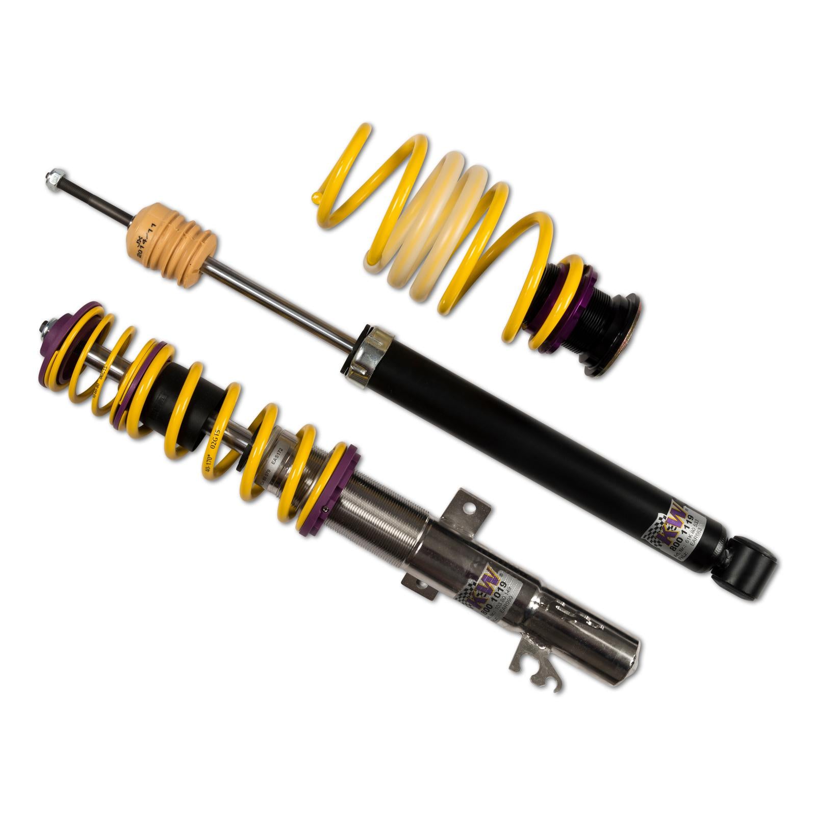 KW Coilover suspension V1 inox VW UP (121, 122, BL1, BL2, BL3, 123) 08/2011- (1028000C)