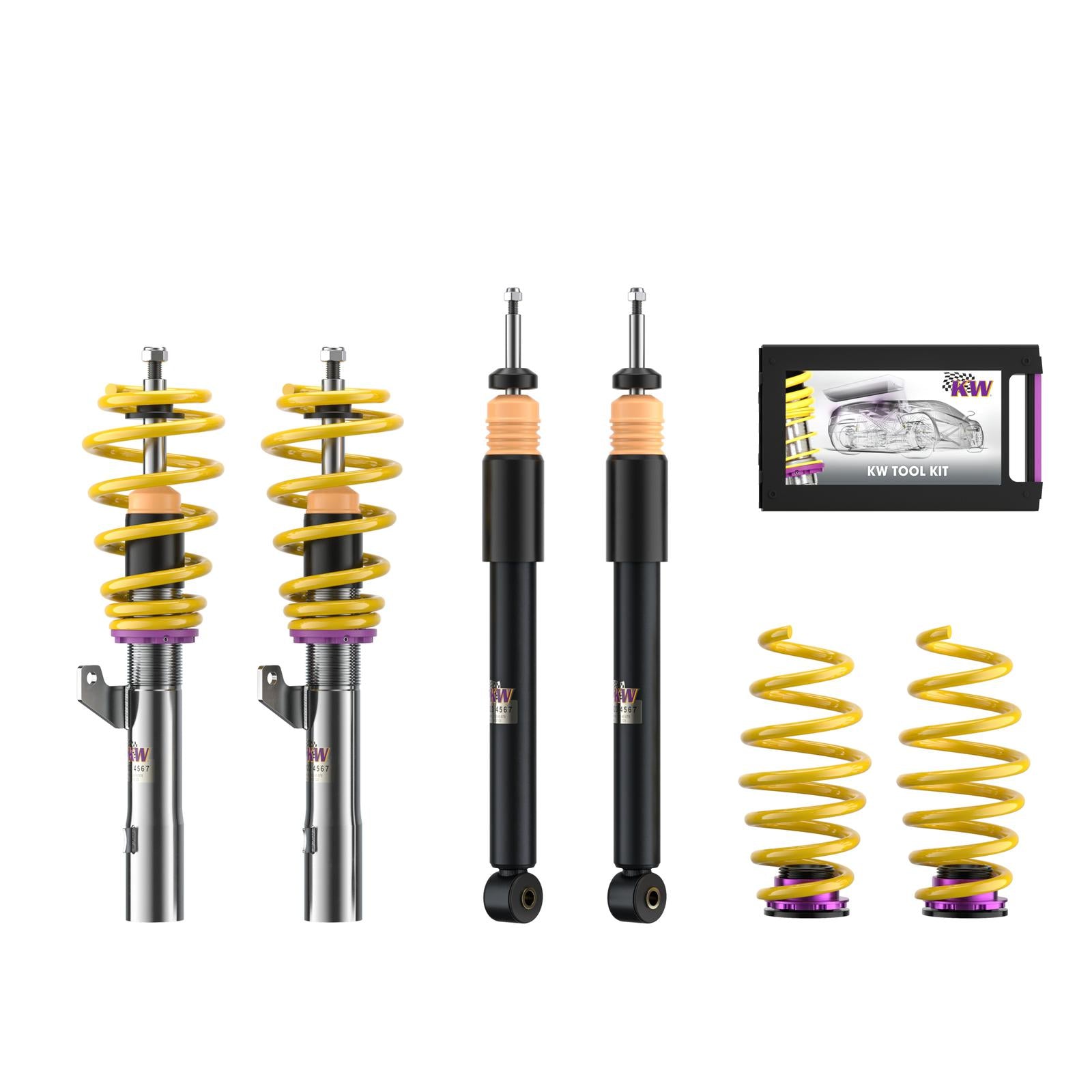KW Coilover suspension V1 inox VW TOURAN (1T1, 1T2) 02/2003-05/2010
