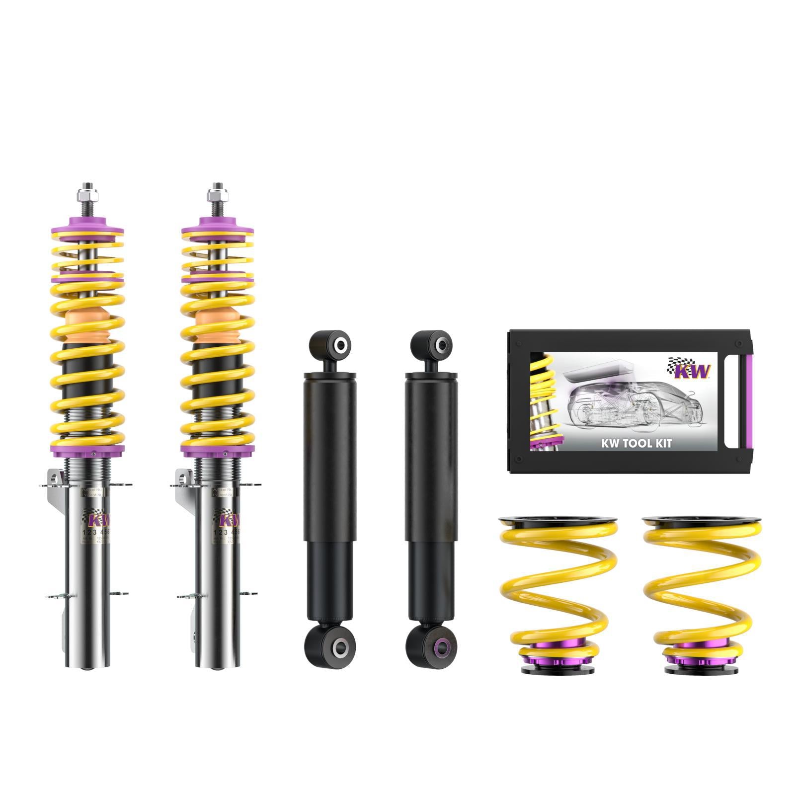 KW Coilover suspension V1 inox AUDI A3 (8L1) 09/1996-09/2006