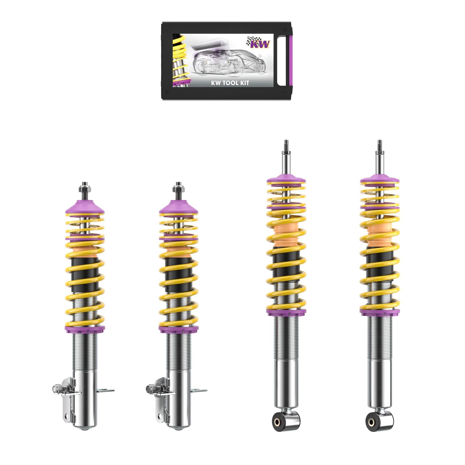 KW Coilover suspension V1 inox VW GOLF Cabriolet (155) 01/1979-08/1993