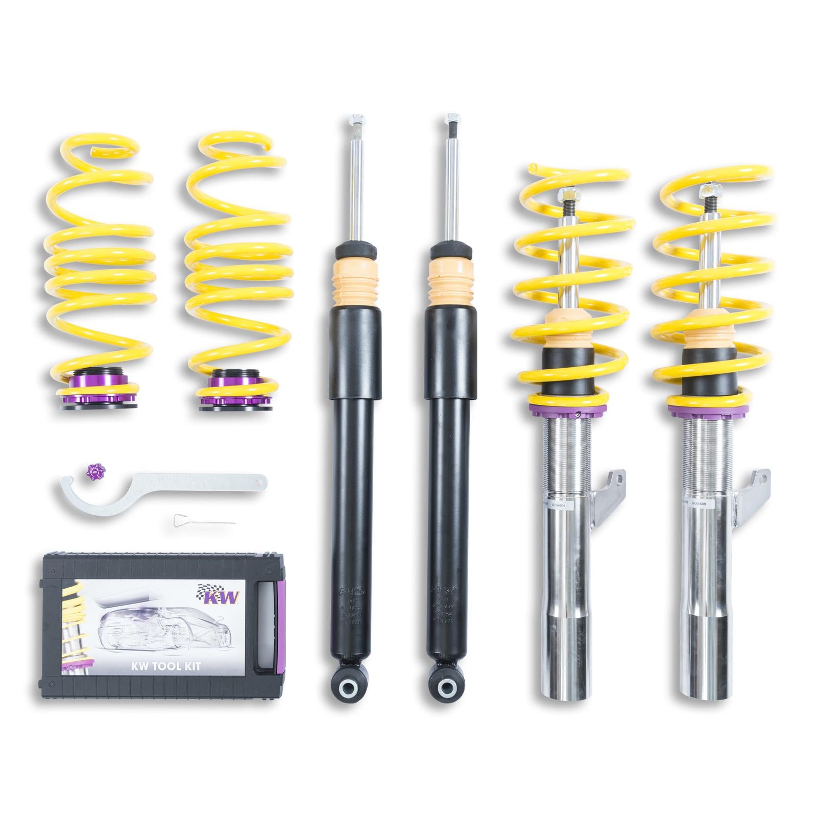 KW Coilover suspension V1 inox VW PASSAT (3G2, CB2) 08/2014- (102800AF)