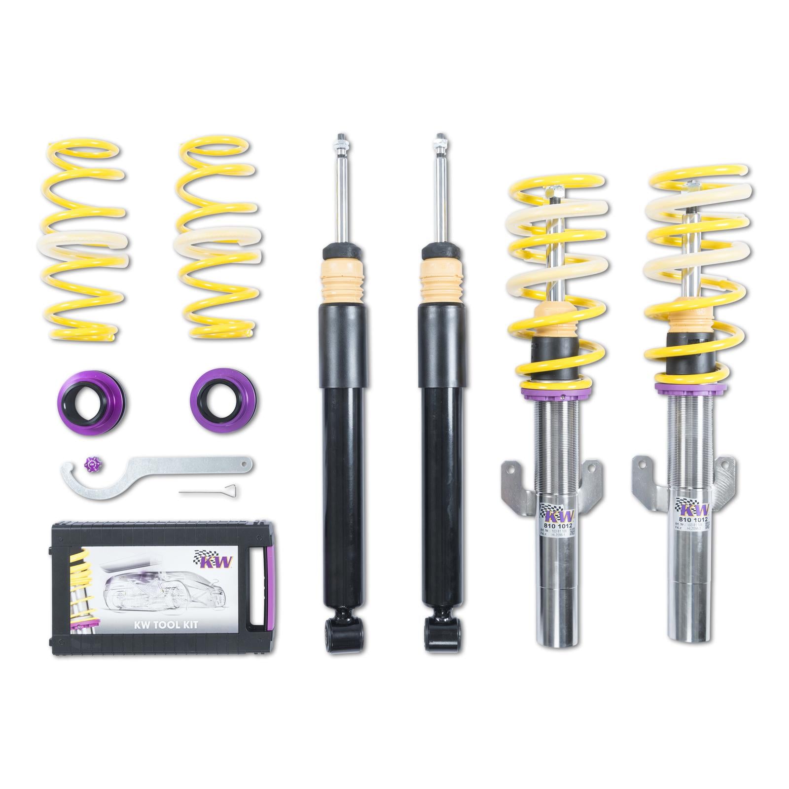 KW Coilover suspension V1 inox SEAT IBIZA Mk V (KJ1) 01/2017-