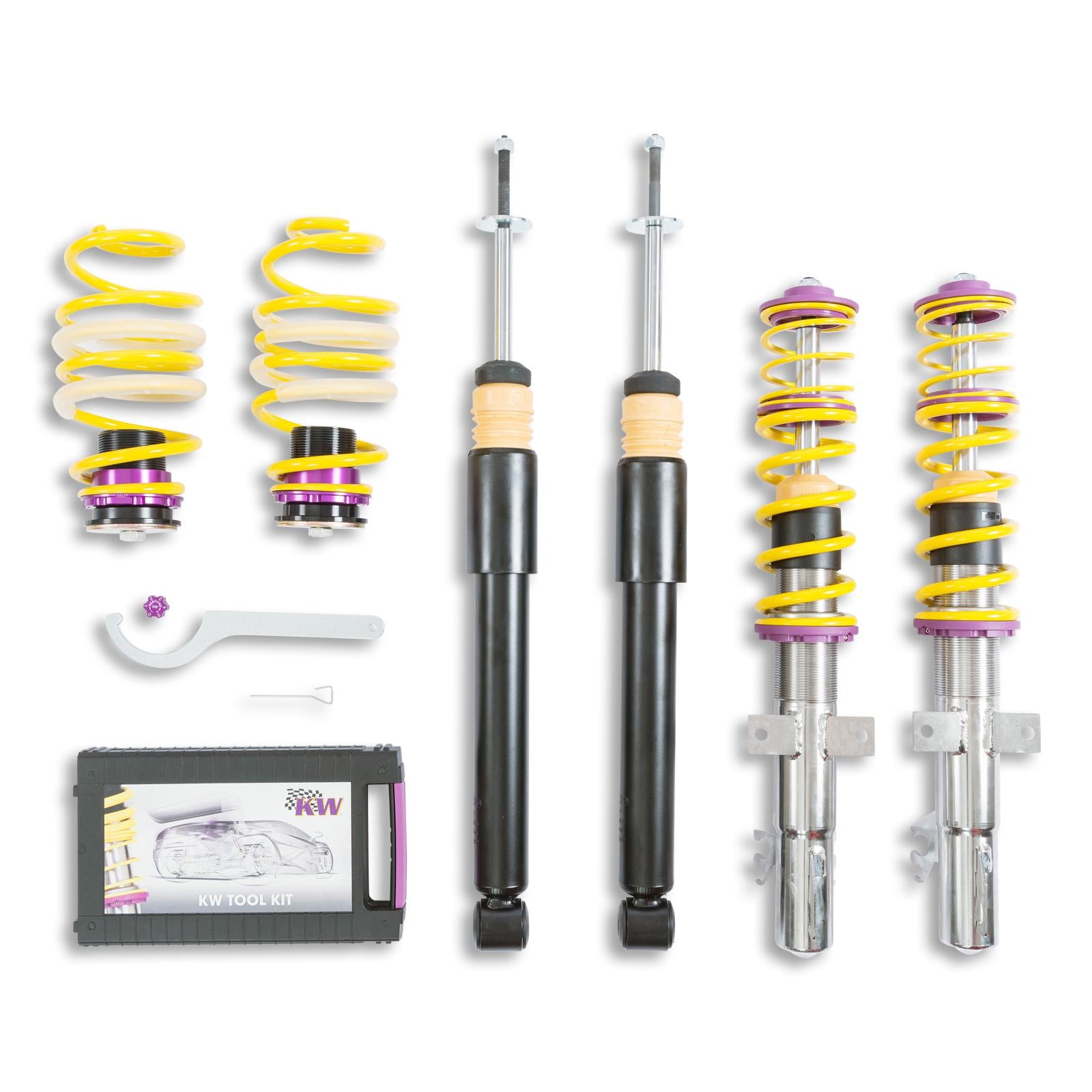 KW Coilover suspension V1 inox VW UP (121, 122, BL1, BL2, BL3, 123) 08/2011- (102800BV)