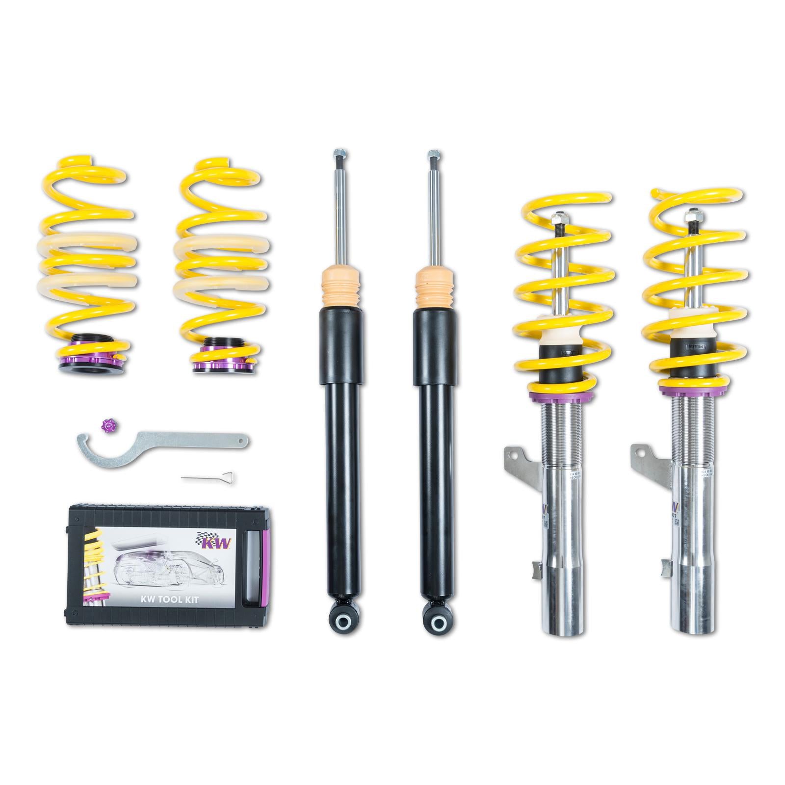KW Coilover suspension V1 inox VW GOLF VII (5G1, BQ1, BE1, BE2) 08/2012- (102800CB)