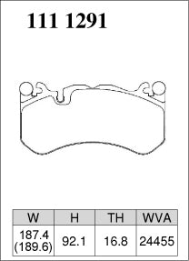 Dixcel Type Z Brake Pads - Mercedes AMG C63/CLS63/E63/S63/SL63 (Front)