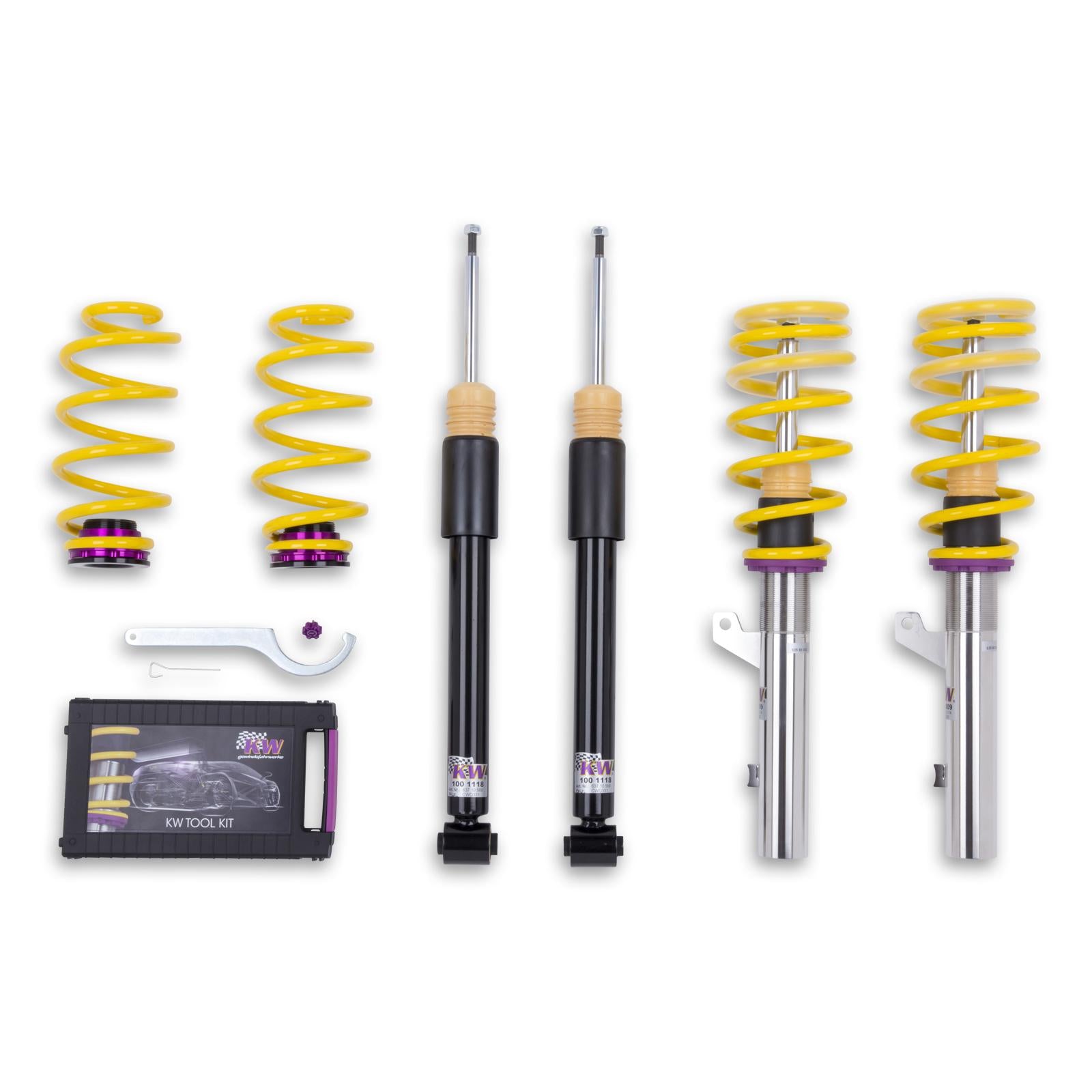 KW Coilover suspension V2 inox AUDI A3 (8V1, 8VK) 04/2012- (1521000G)