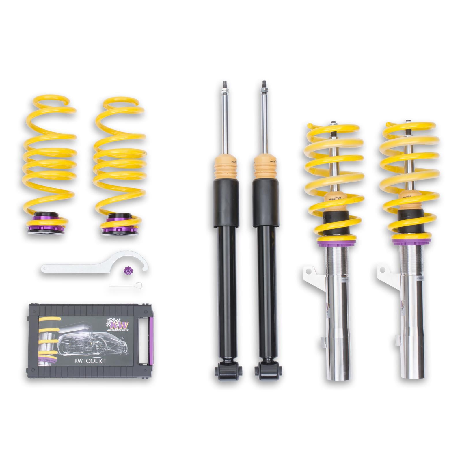 KW Coilover suspension V2 inox AUDI A3 Limousine (8VS, 8VM) 05/2013- (1521000M)