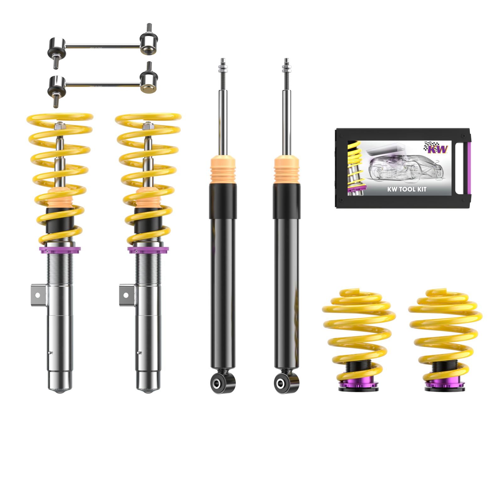 KW Coilover suspension V2 inox BMW 3 Coupe (E46) 12/1998-07/2006 (15220023)