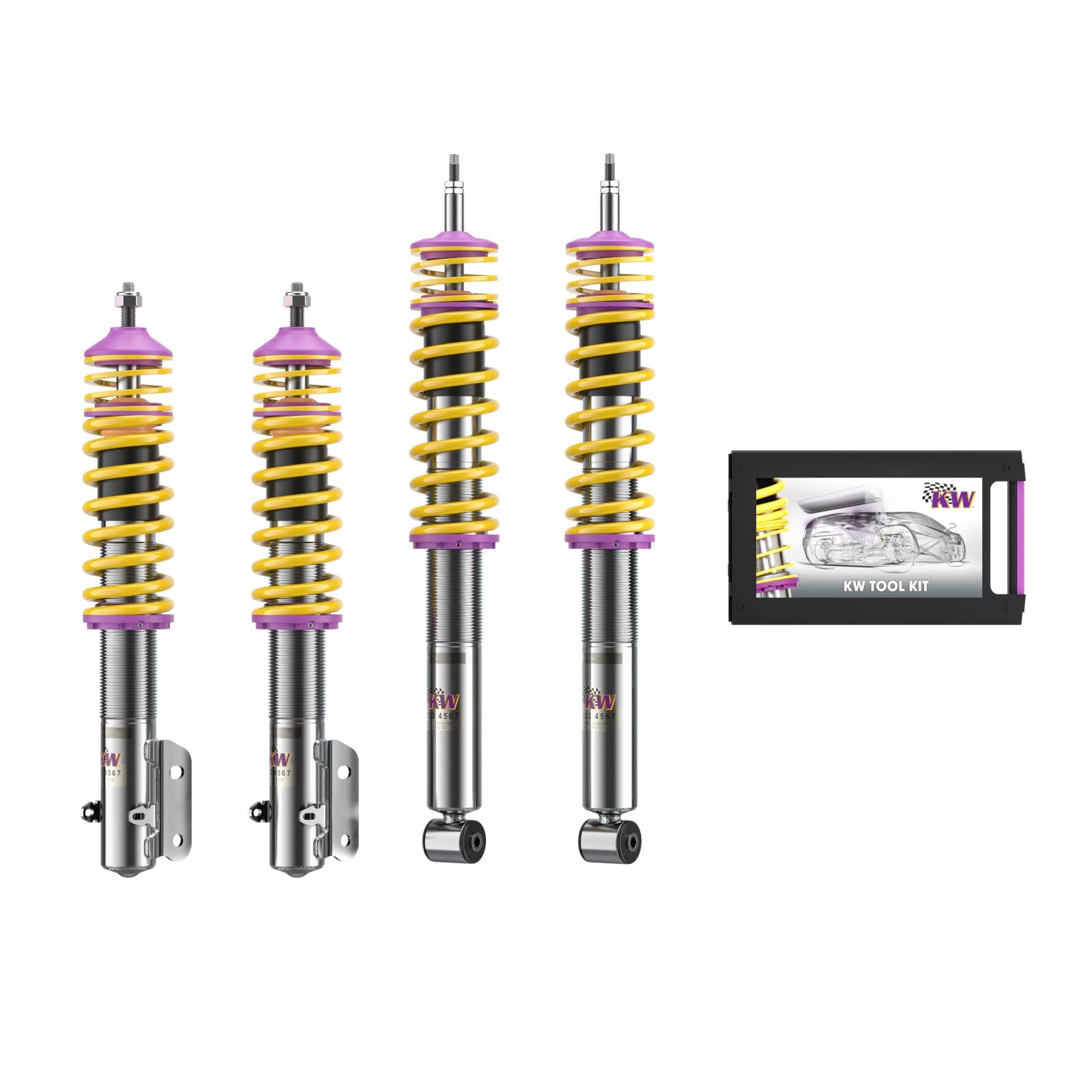 KW Coilover suspension V2 inox VW CORRADO (53I) 08/1987-12/1995