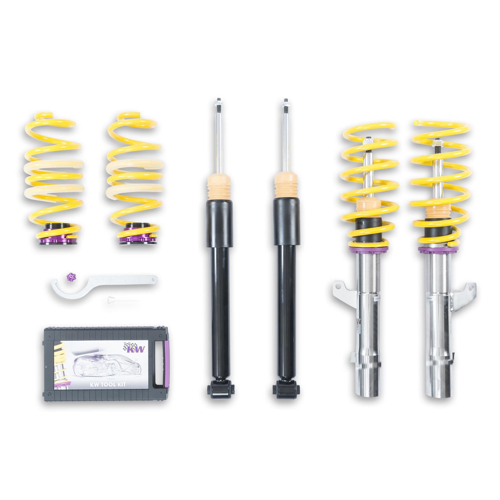 KW Coilover suspension V2 inox SEAT LEON (5F1) 09/2012- (1528000N)