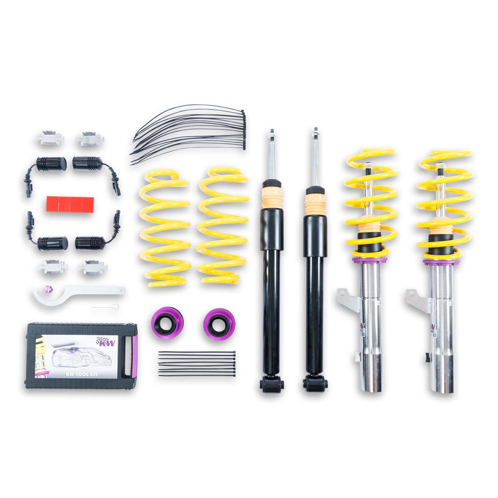 KW Coilover suspension V2 inox (incl. deactivation for electronic dampers) VW PASSAT Estate (3G5, CB5) 08/2014- (152800BS)