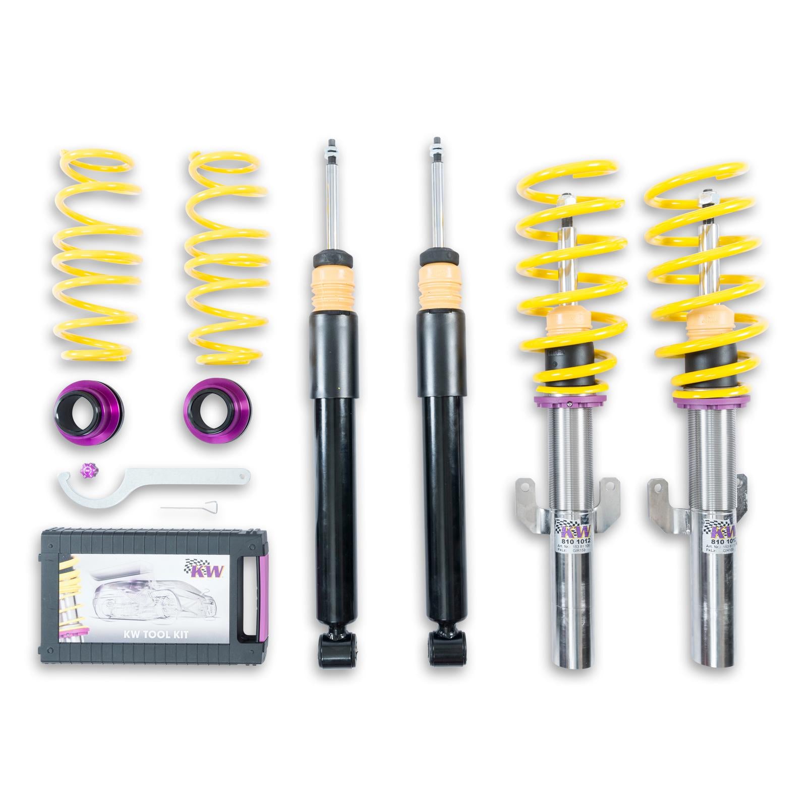 KW Coilover suspension V2 inox VW Polo (AW1, BZ1) 06/2017-