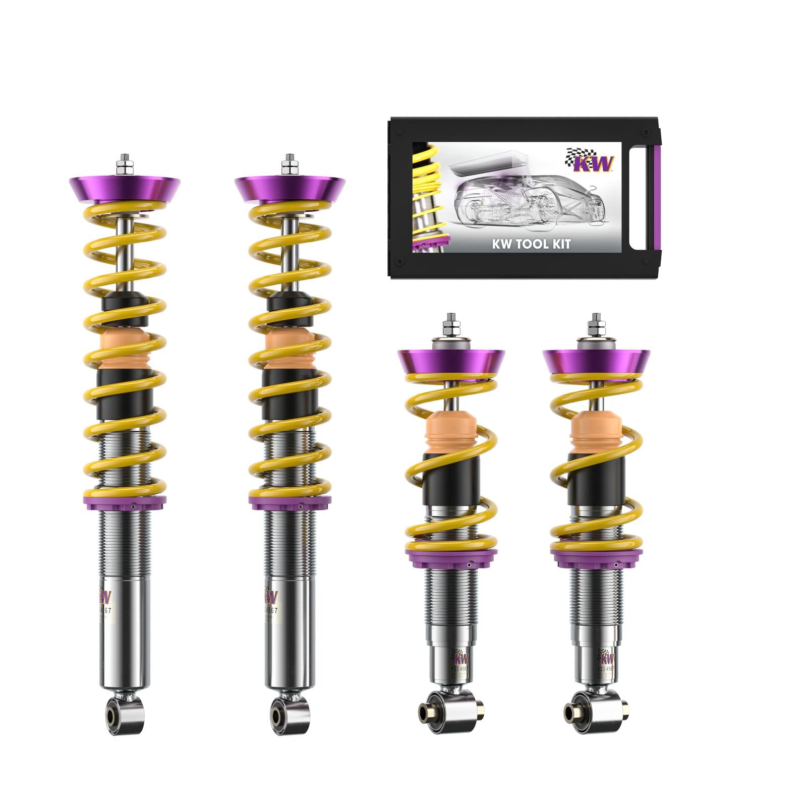 KW Coilover suspension V2 inox DE LOREAN DMC-12 01/1981-12/1983