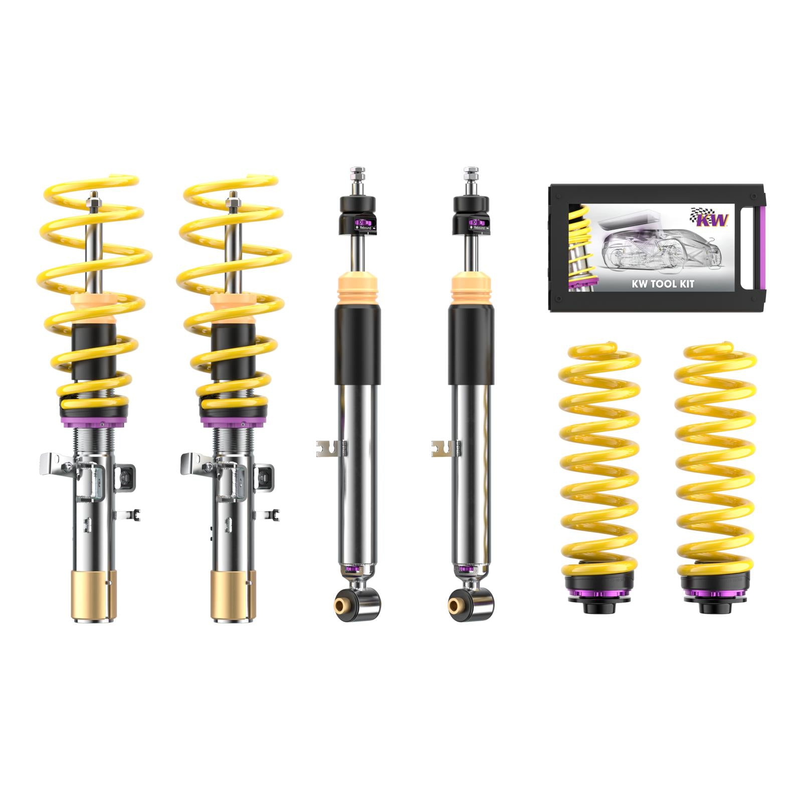 KW Leveling suspension V3 (incl. deactivation for electronic dampers) AUDI A6 Avant (4A5, C8) 05/2018- (35208100DH)