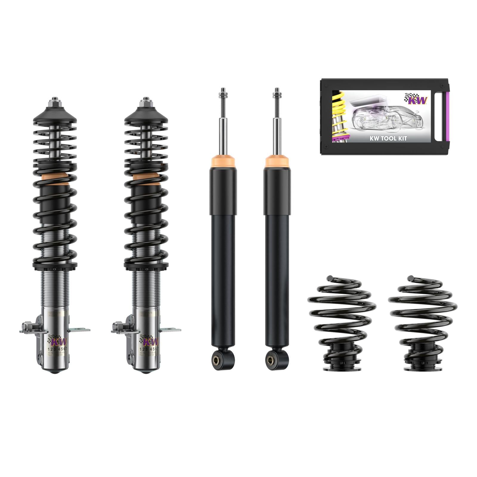KW Coilover suspension V2 classic line for Volkswagen Golf I (17_) / Jetta I (16, 17, 17CK) / Scirocco I (53) / Scirocco II (53B)