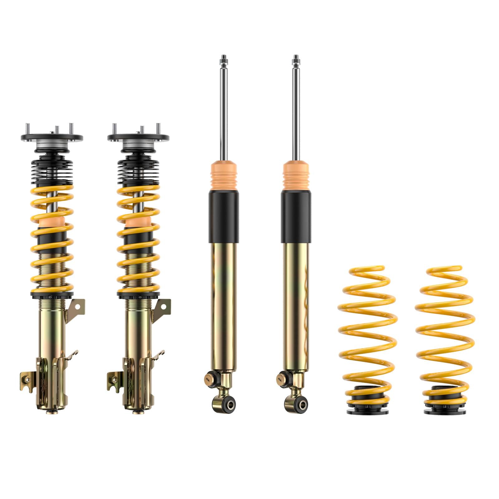 ST Coilovers ST XTA plus 3 galvanized steel (adjustable damping with top mounts)