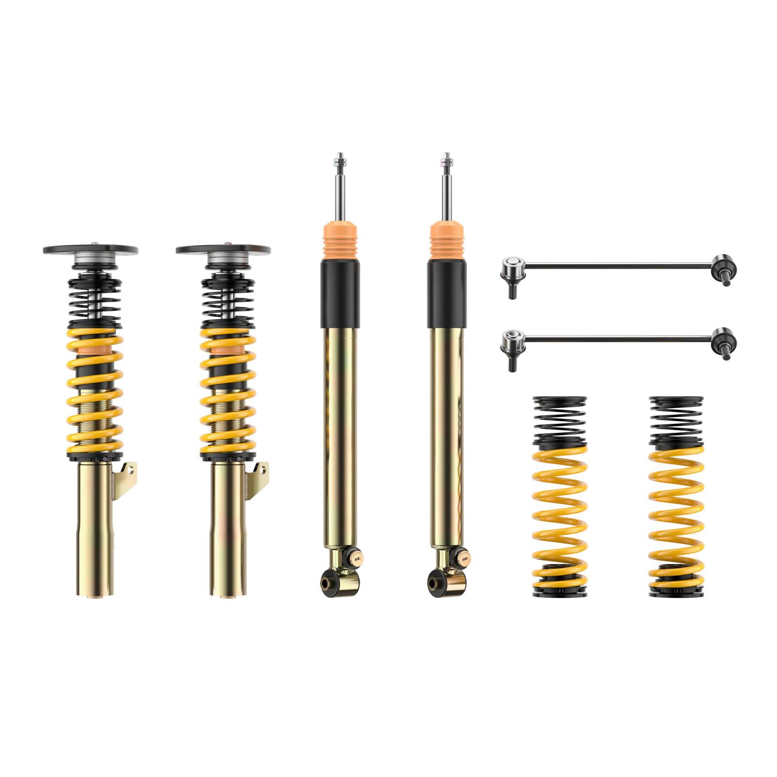 ST Coilovers ST XTA plus 3 galvanized steel (adjustable damping with top mounts) for Audi A3 Limousine (GY) 8YS / A3 Sportback (GY) 8YA / Volkswagen Golf VIII (CD1)