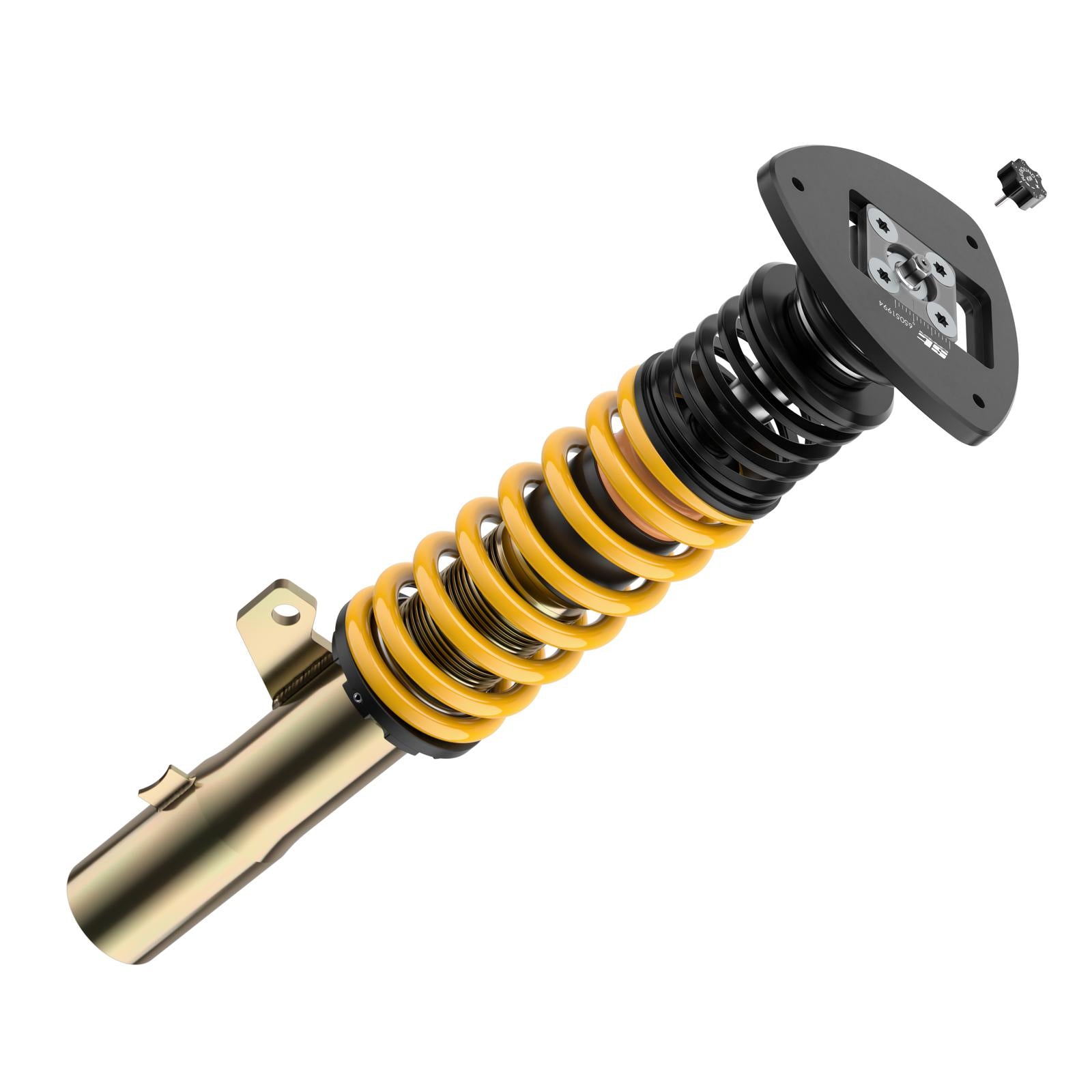 ST Coilovers ST XTA plus 3 galvanized steel (adjustable damping with top mounts) for Audi A3 Limousine (GY) 8YS / A3 Sportback (GY) 8YA / Volkswagen Golf VIII (CD1)