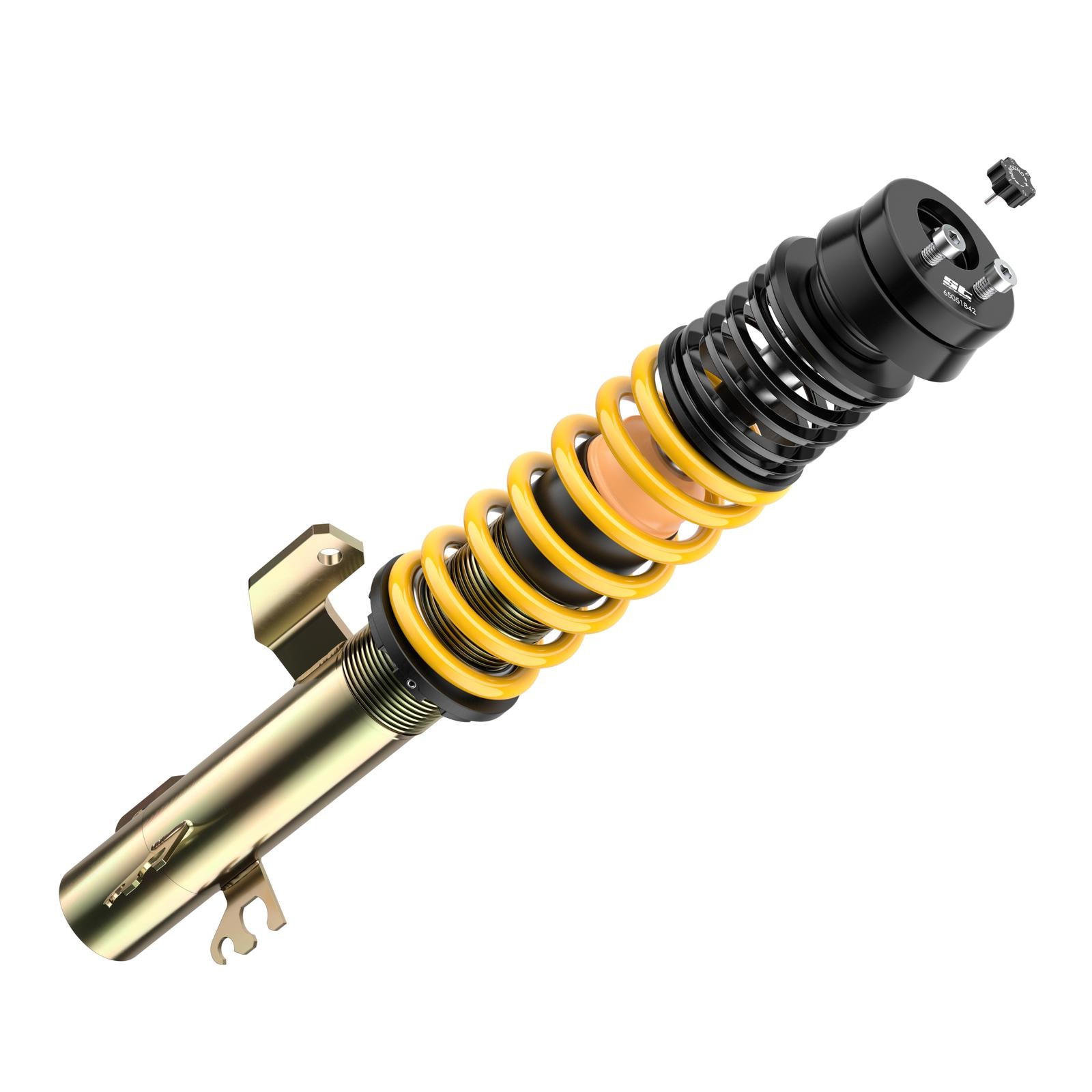 ST Coilovers ST XTA galvanized steel (adjustable damping with top mounts) SEAT IBIZA Mk IV SPORTCOUPE (6J1, 6P5) 06/2008-12/2018