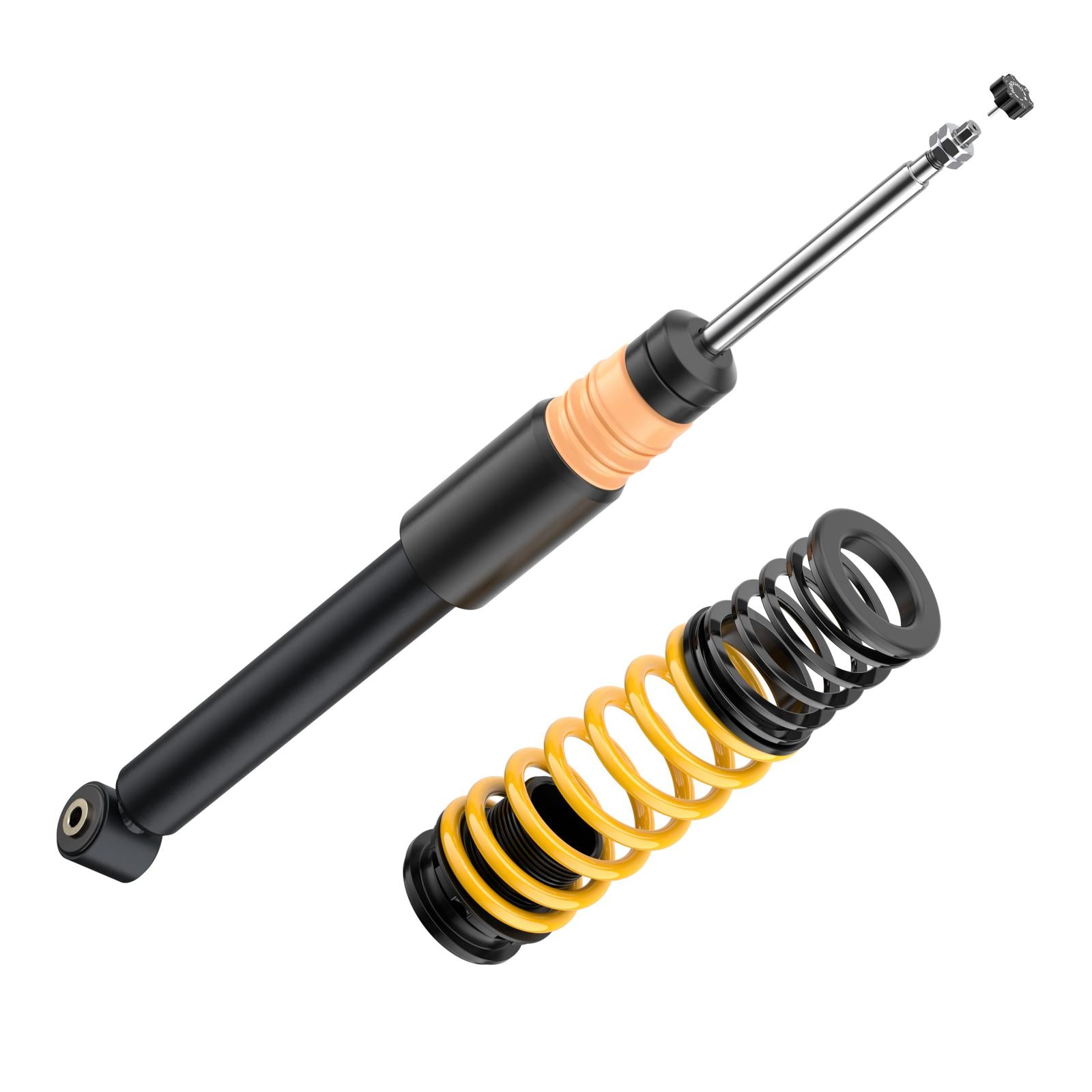 ST Coilovers ST XTA galvanized steel (adjustable damping with top mounts) SEAT IBIZA Mk IV SPORTCOUPE (6J1, 6P5) 06/2008-12/2018