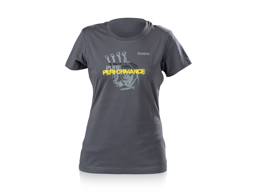 Akrapovic Womens T-Shirt - Pure Performance - Grey L