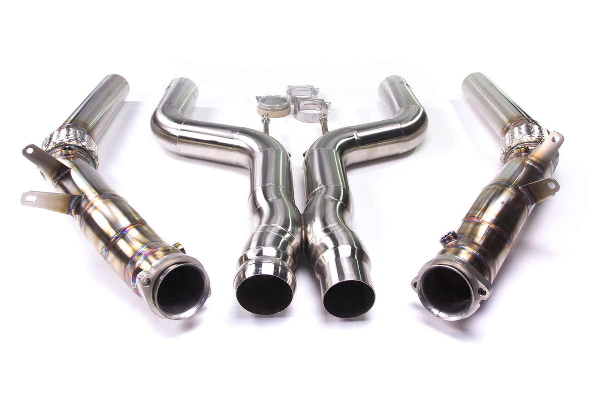 Redstar Competition (Catless) Downpipes for Mercedes S500 / S550 Coupe