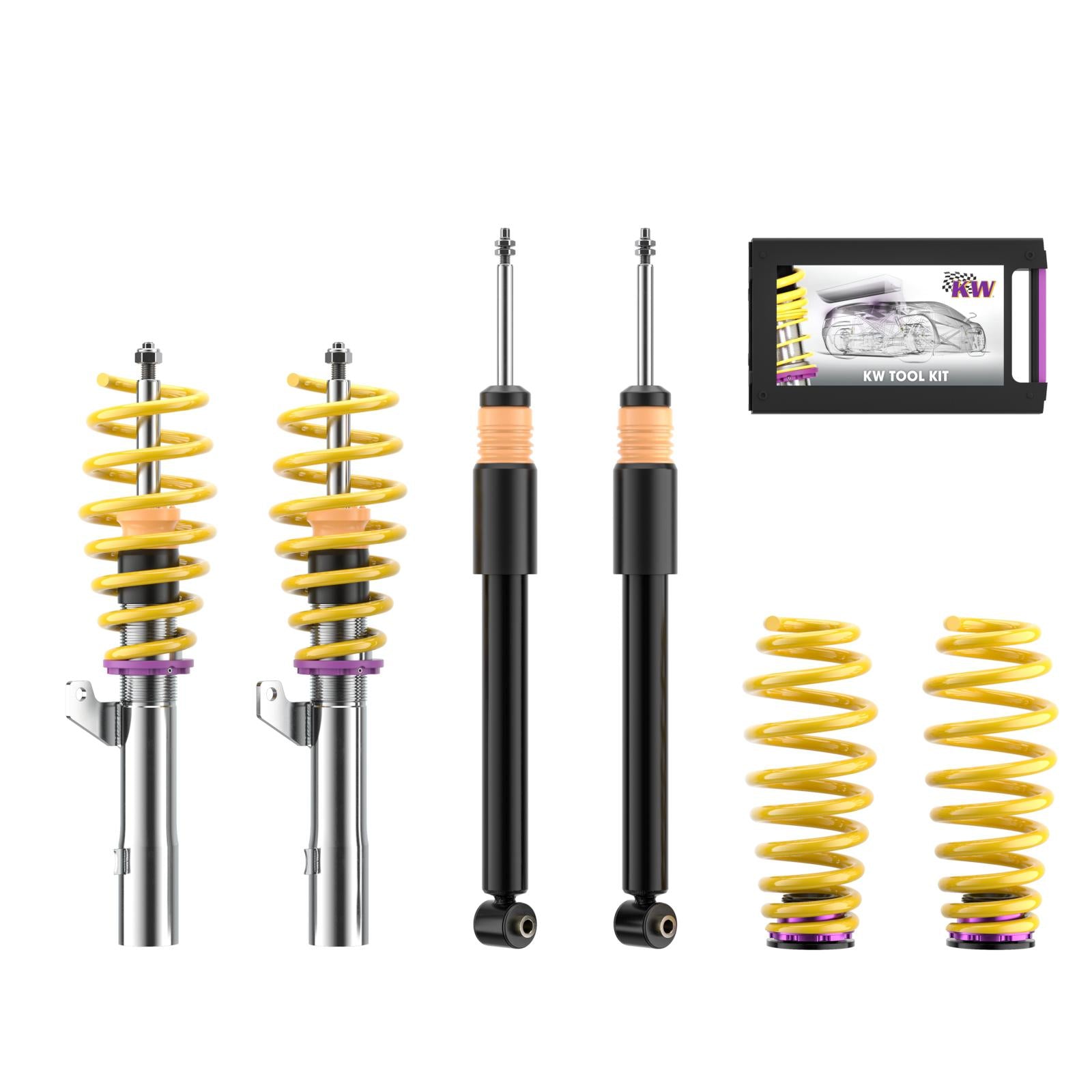 KW Coilover suspension V2 inox VW NEW BEETLE Convertible (1Y7) 09/2002-12/2011