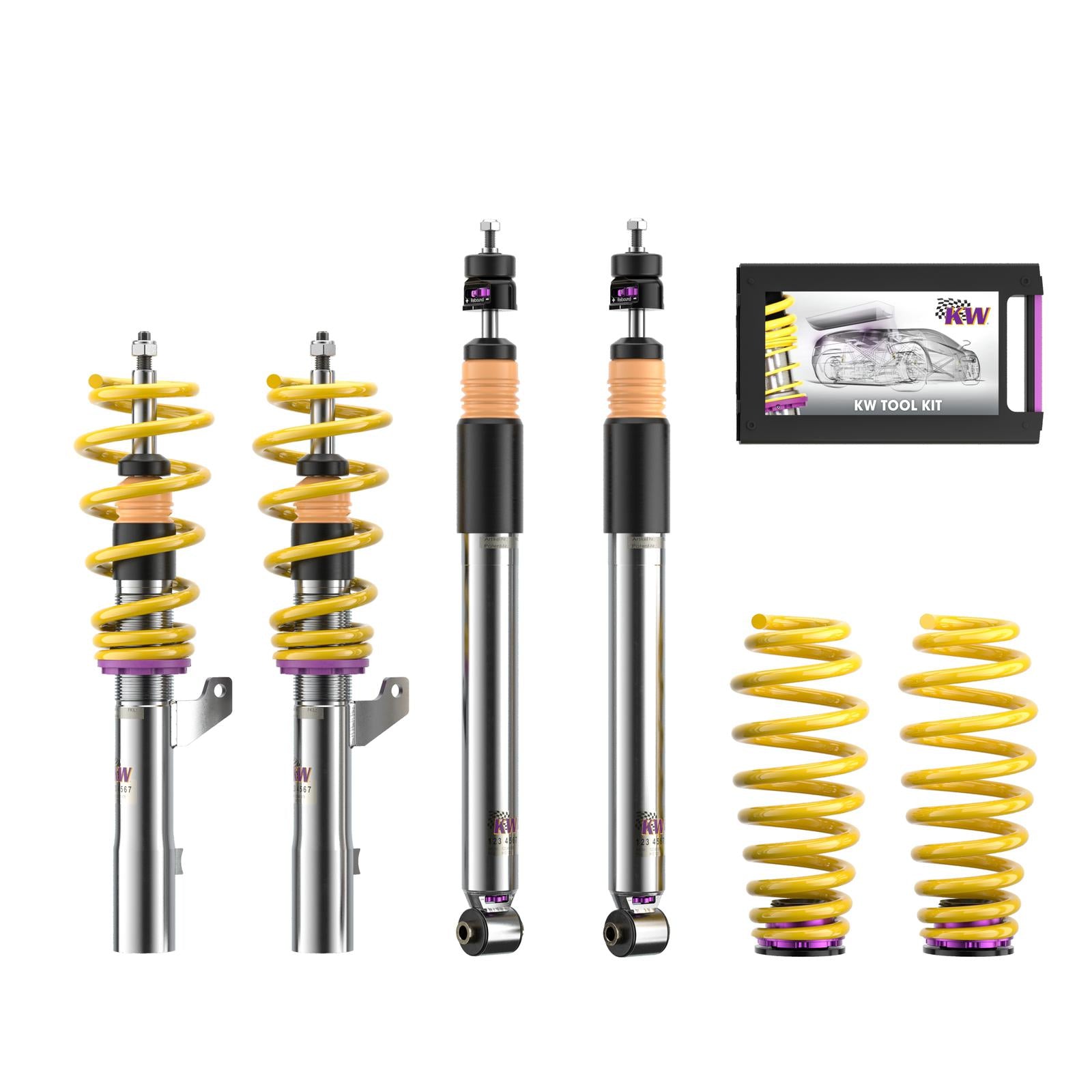 KW Coilover suspension V3 inox PORSCHE 911 (996) 09/1997-09/2005 (35271006)