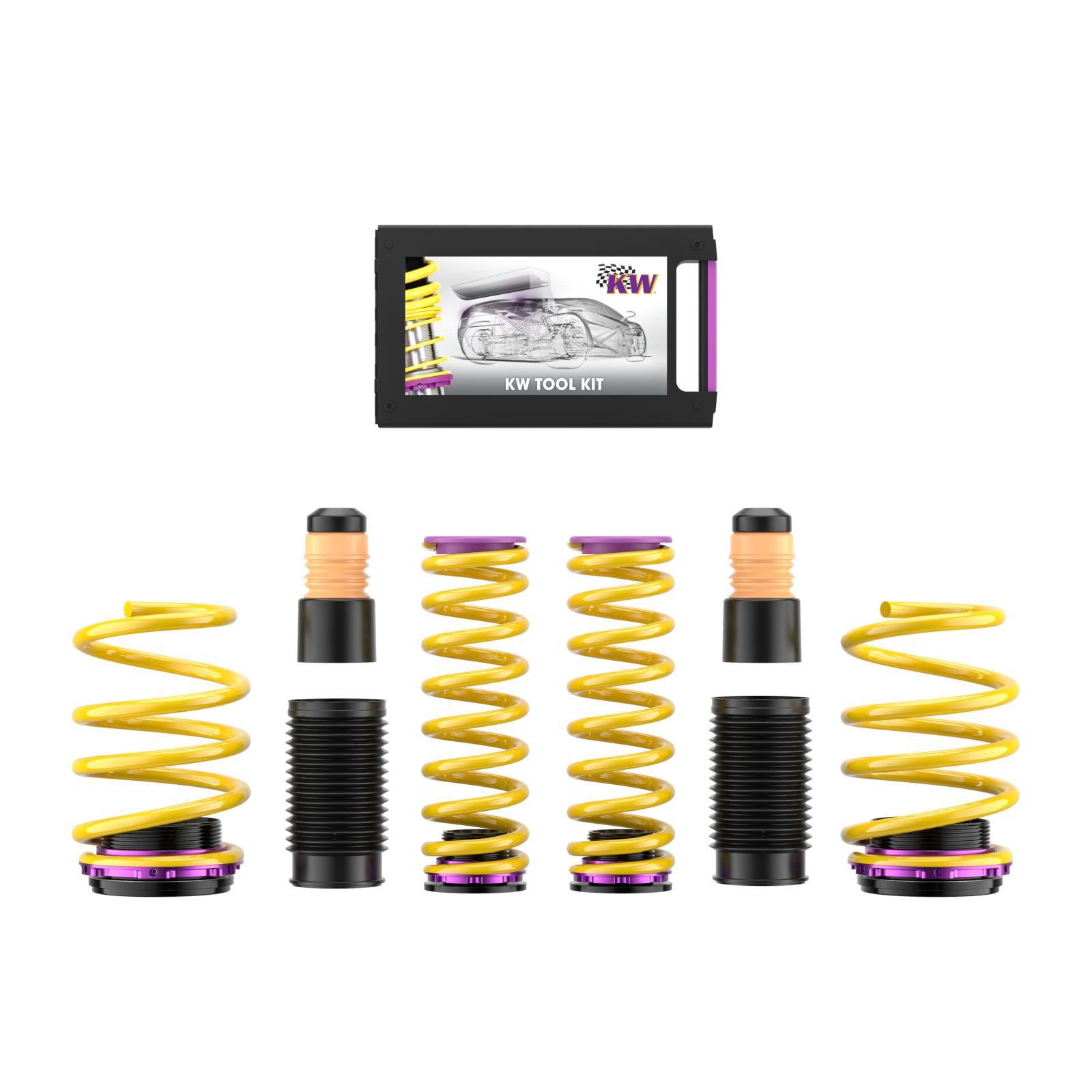 KW Height Adjustable Springs (Lowering Springs) Audi A3 Convertible (8V7, 8VE) 10/2013-
