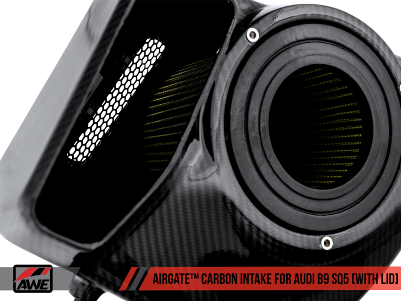 AWE AirGate Carbon Fiber Intake for Audi B9 SQ5 3.0T - With Lid