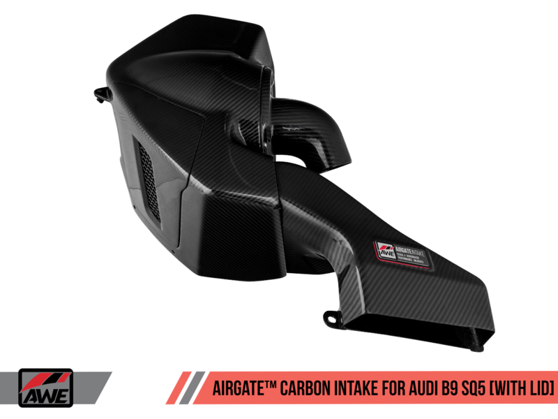 AWE AirGate Carbon Fiber Intake for Audi B9 SQ5 3.0T - With Lid