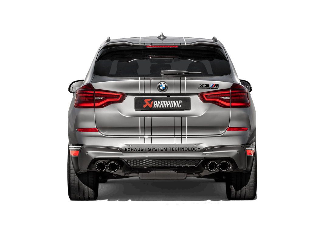 Akrapovic Slip On Line (Titanium) - BMW X3M F97 with Carbon Tail Pipes