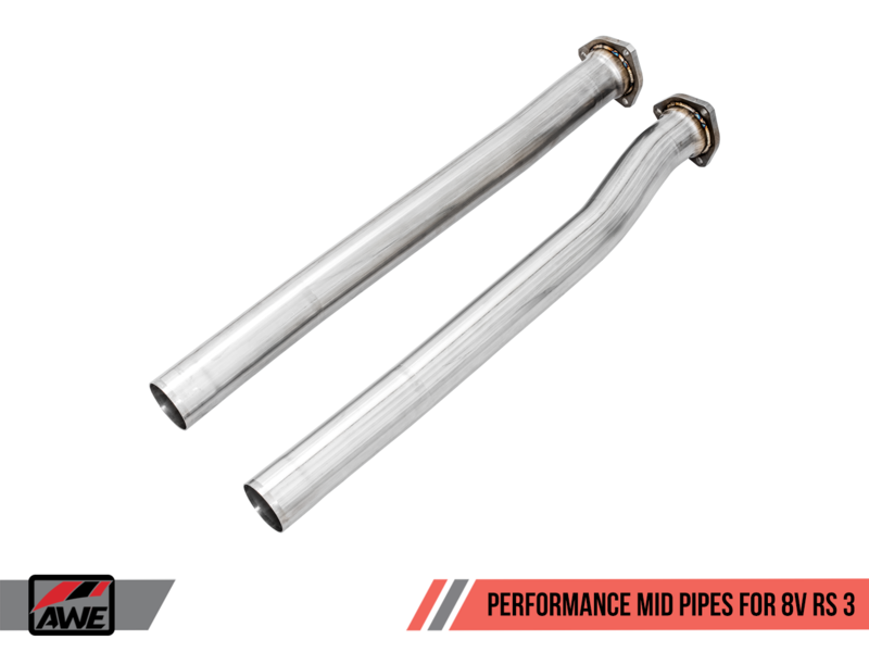 AWE Performance Mid Pipes For Audi 8V RS 3 / MK3 TT RS