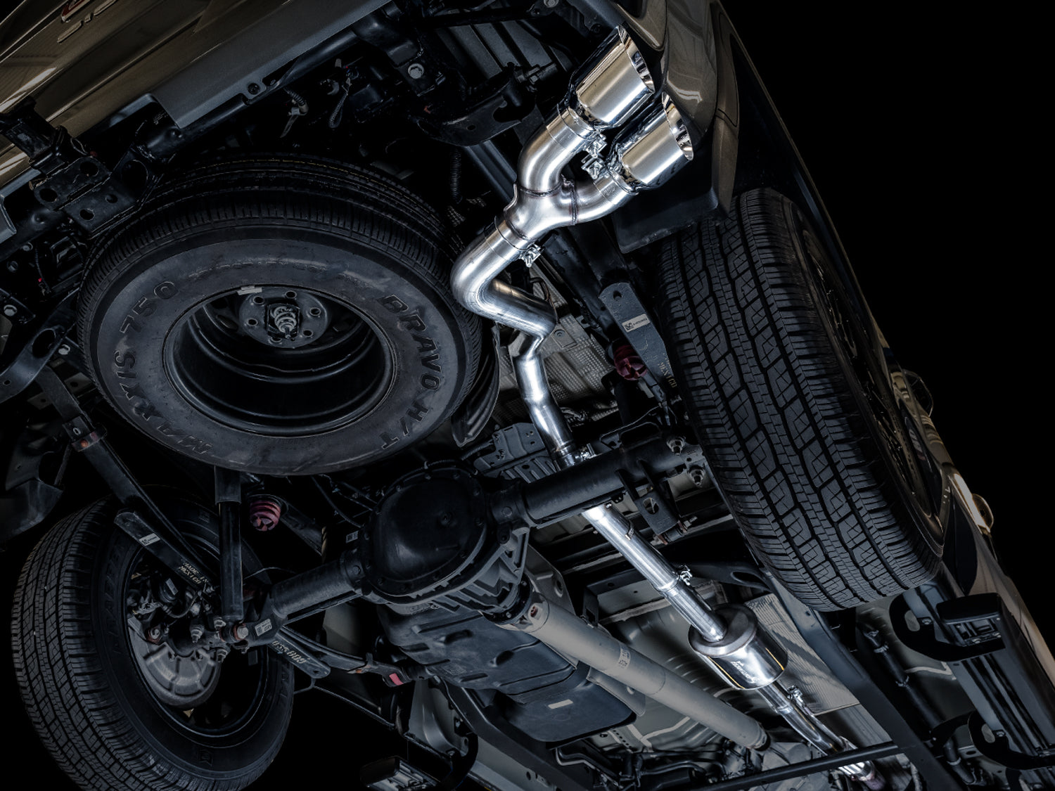 AWE 4th Gen GM 1500 5.3L 0FG Catback Dual Side Exit (Flat Bumper)